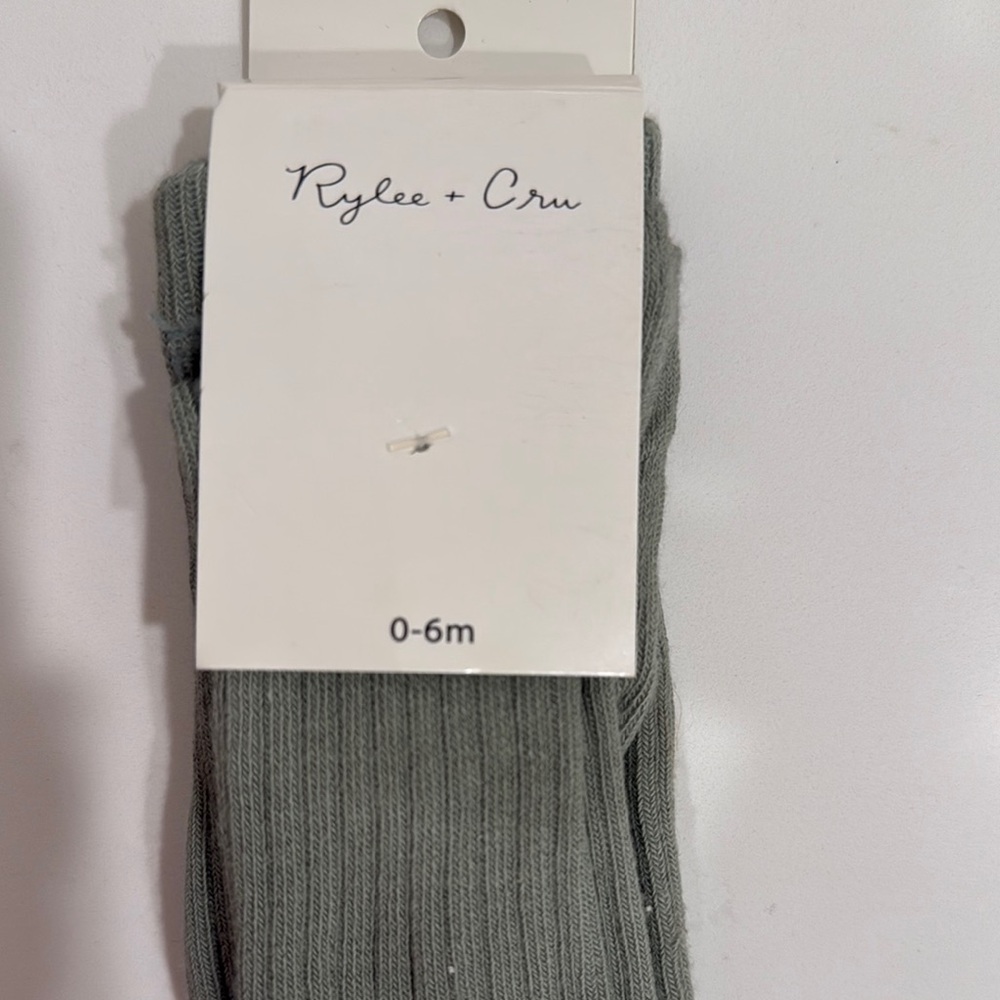 Rylee + Cru baby seafoam tights